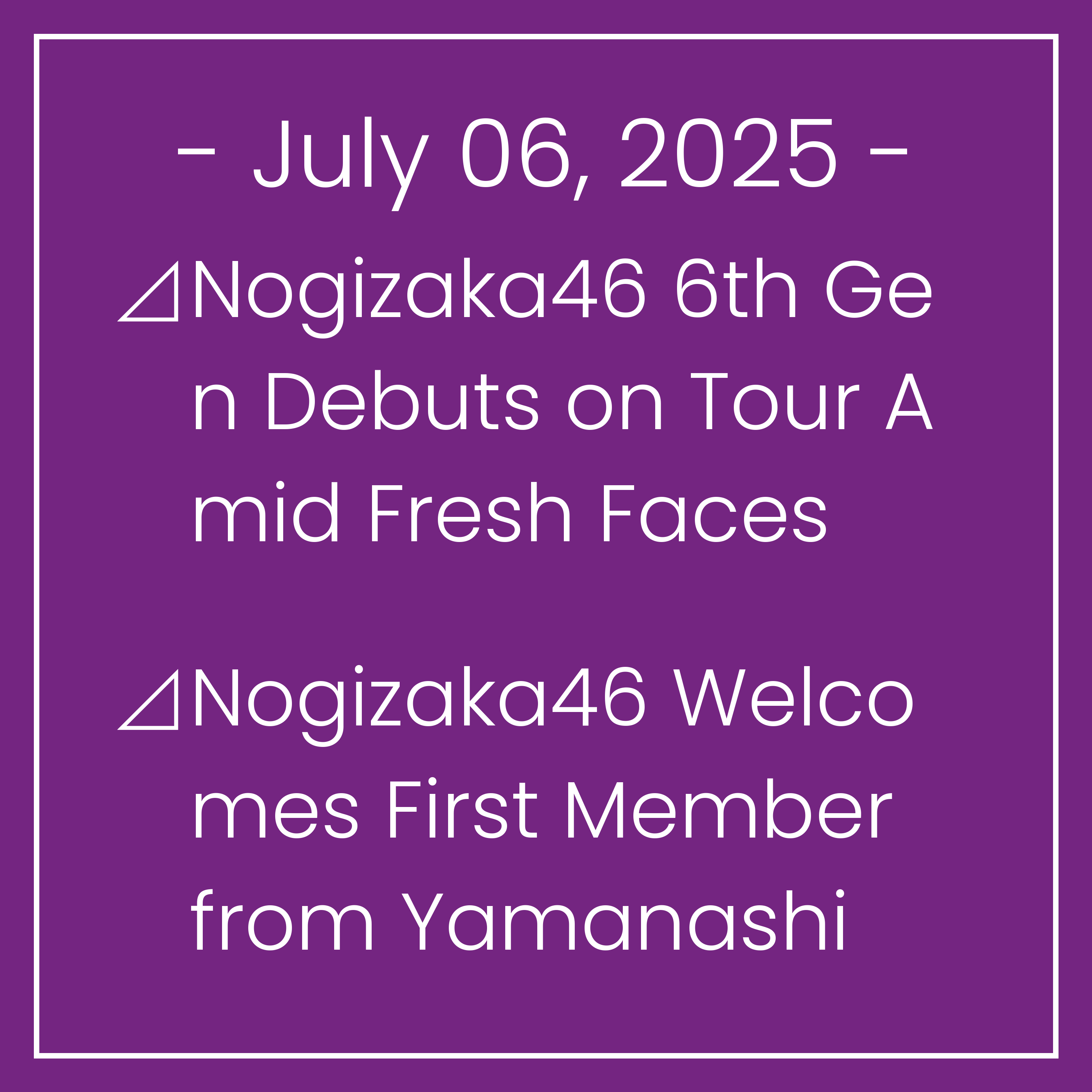 The Nogizaka Times, English edition