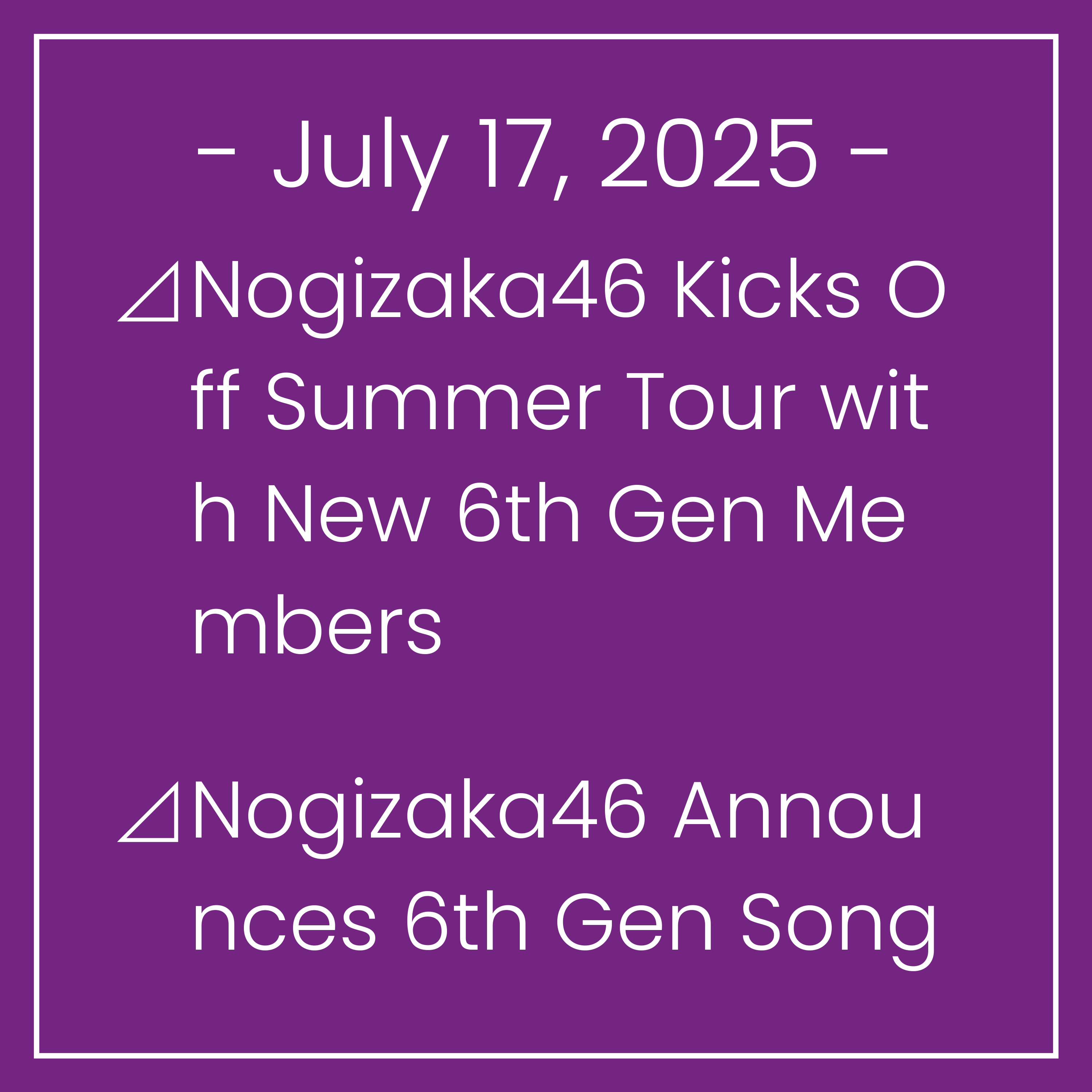The Nogizaka Times, English edition