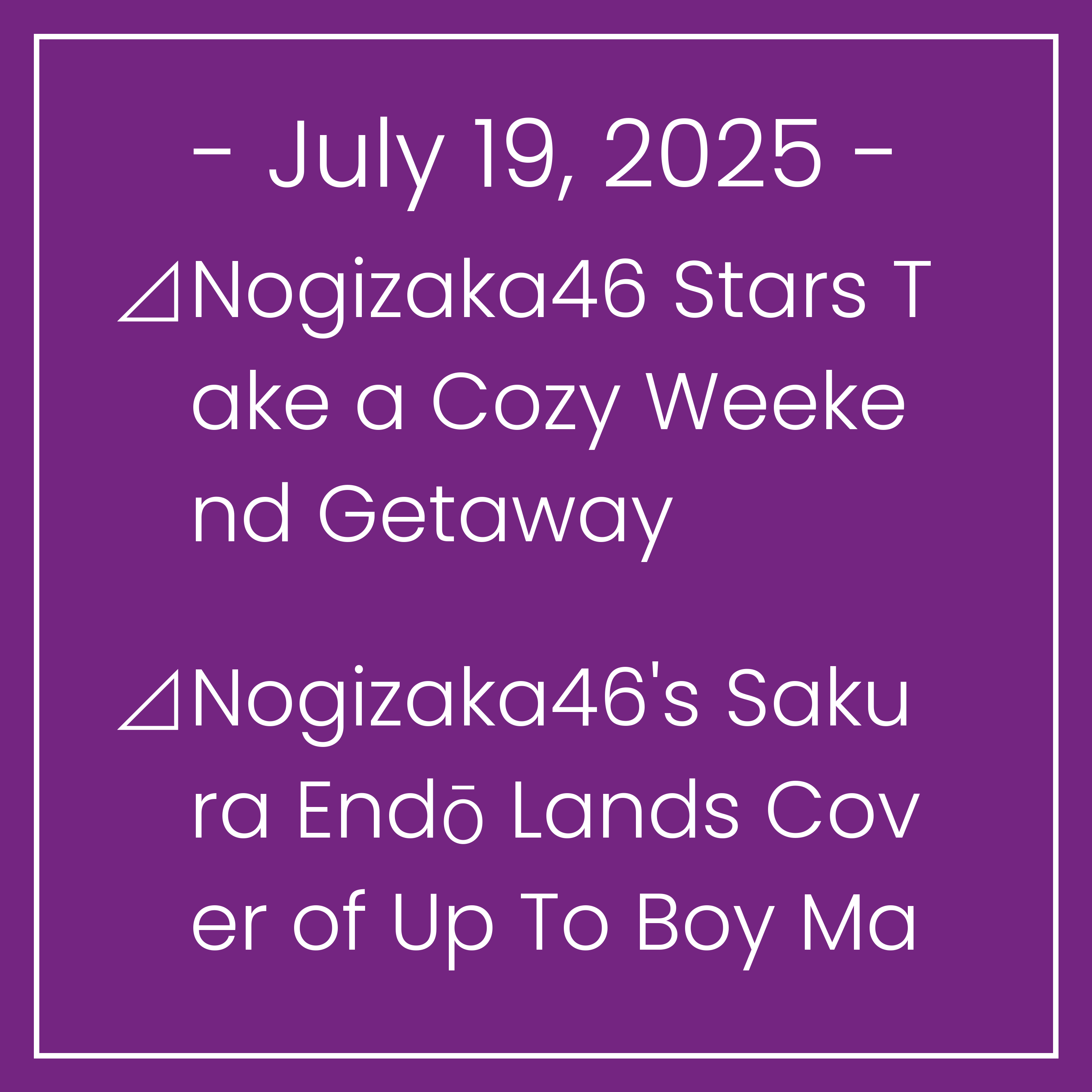 The Nogizaka Times, English edition